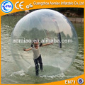Transparent inflatable water walking ball/walk on water ball for kids and adults/German zips of water fountain glass ball